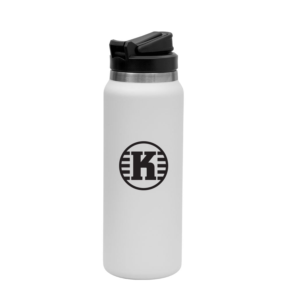 Stainless Steel Water Bottle w/ Straw