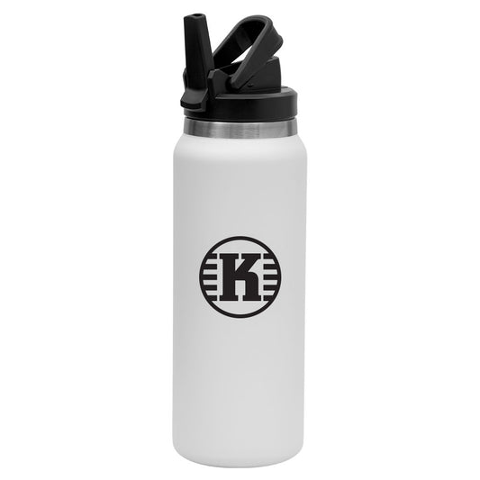 Stainless Steel Water Bottle w/ Straw