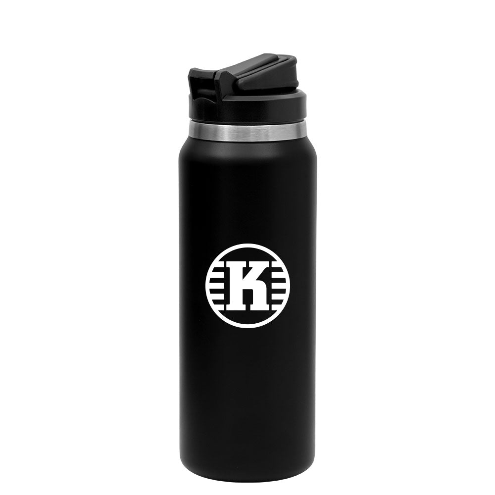 Stainless Steel Water Bottle w/ Straw