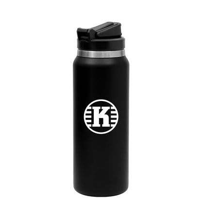 Stainless Steel Water Bottle w/ Straw