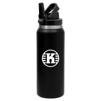 Stainless Steel Water Bottle w/ Straw