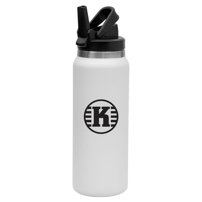 Stainless Steel Water Bottle w/ Straw